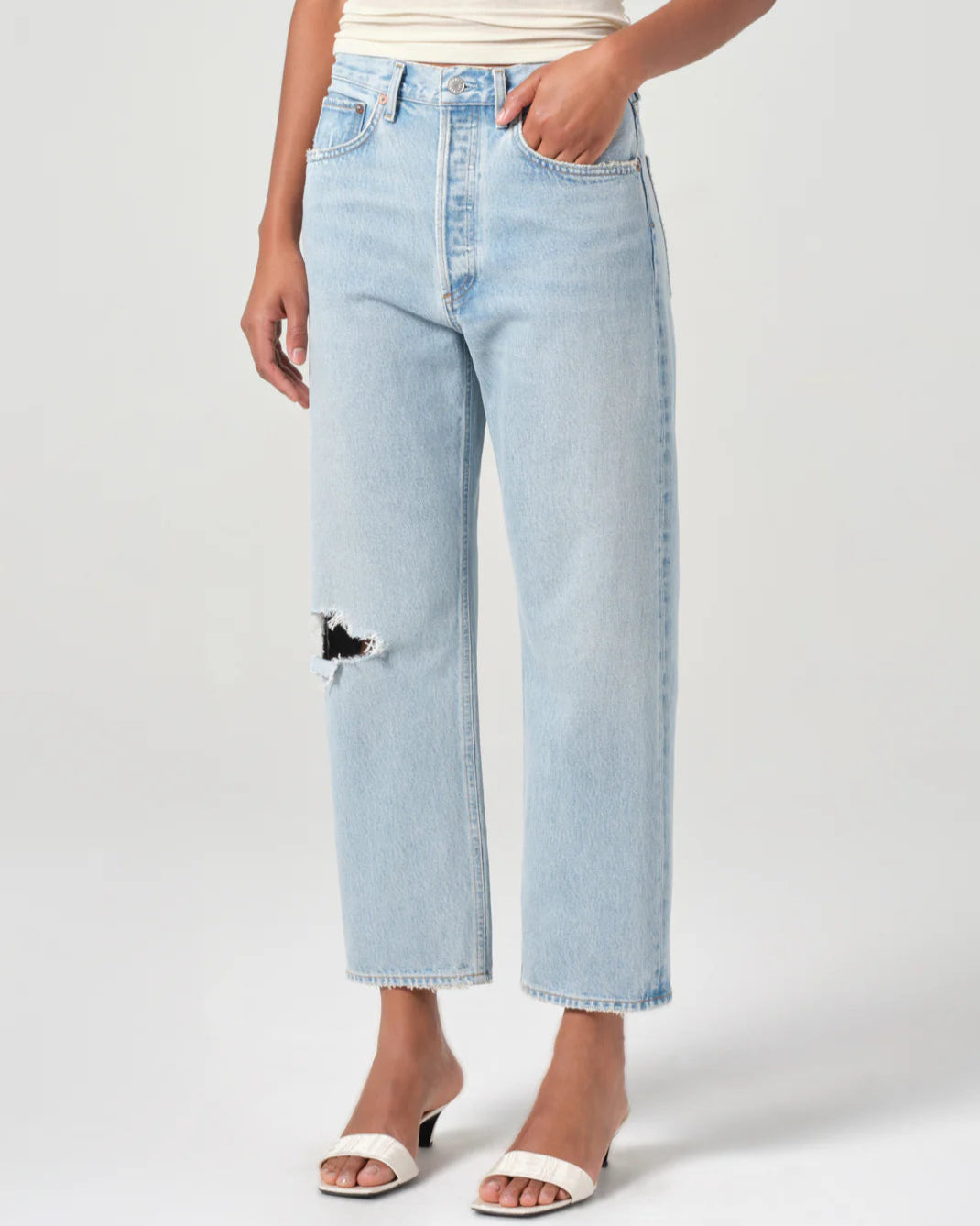 90's Crop Mid Rise Straight - Segment