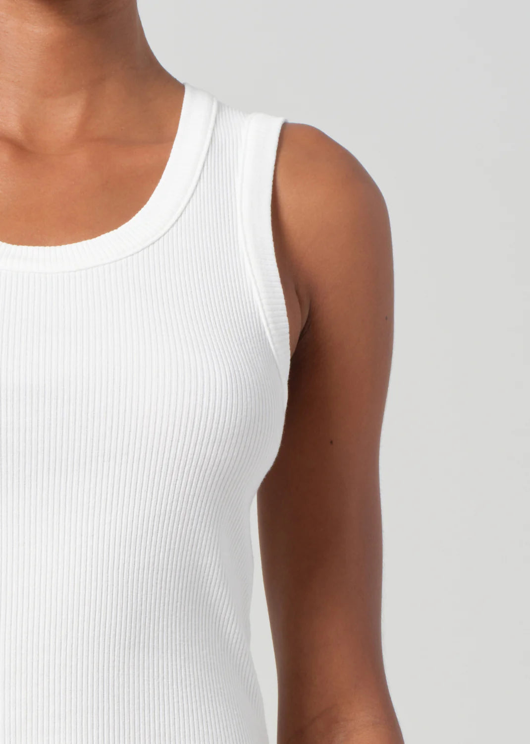 Shrunken Poppy Tank - White