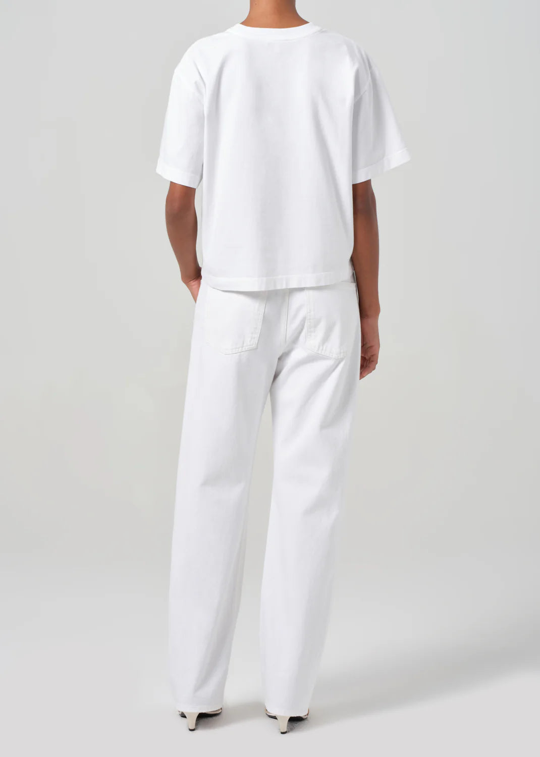 Fran Low Slung Straight - Milkshake