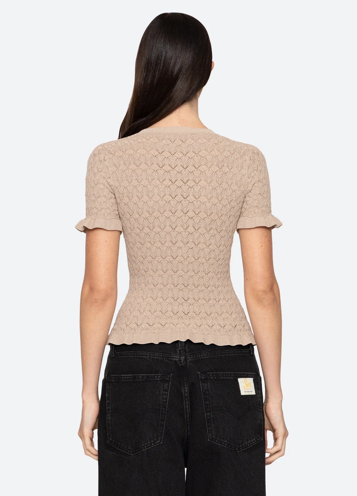 Ruby Knit Tee - Champagne