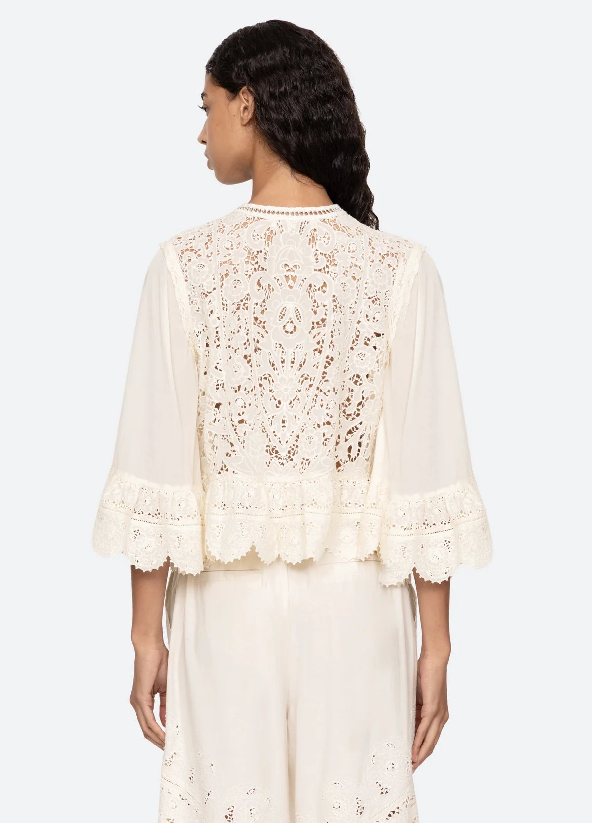 Shanna Lace Top - Cream
