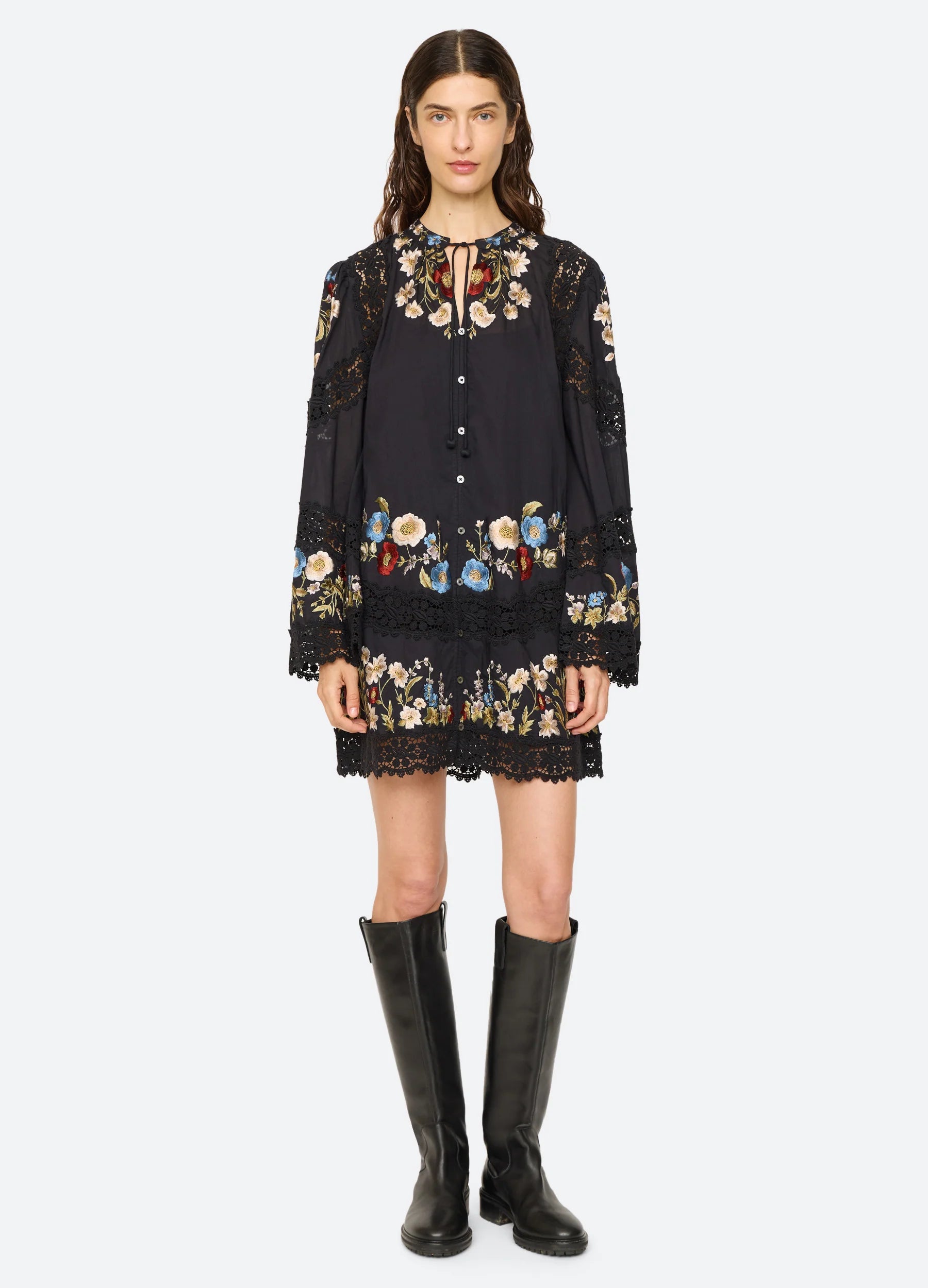 Ruwa Mini Dress - Black