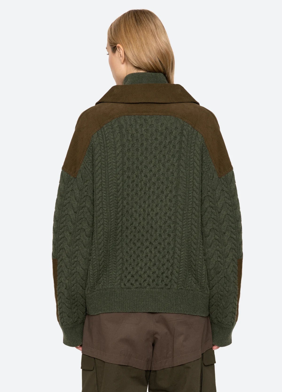 Allen Cable Sweater - Green