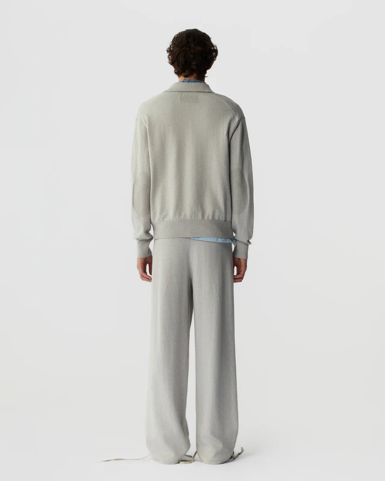Allday Polo in Cotton Cashmere - Stone