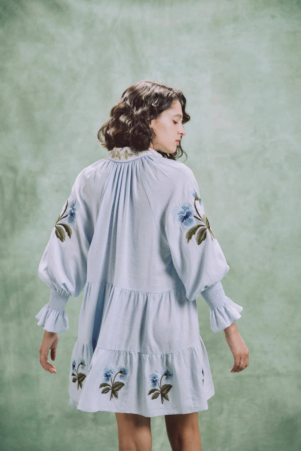 Amelia Mini Dress - Blue & Navy