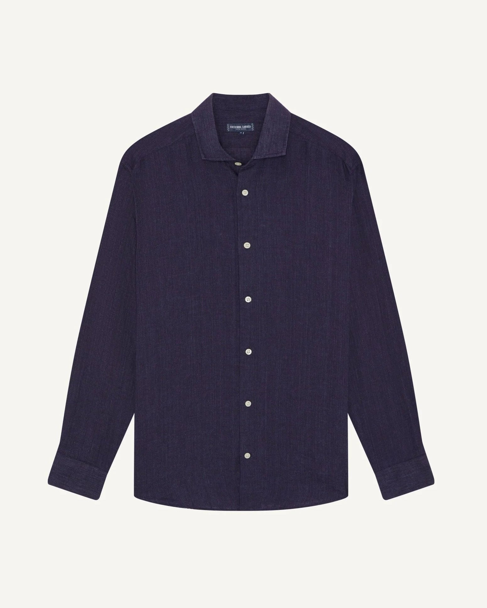 Antonio Linen Shirt - Midnight Blue