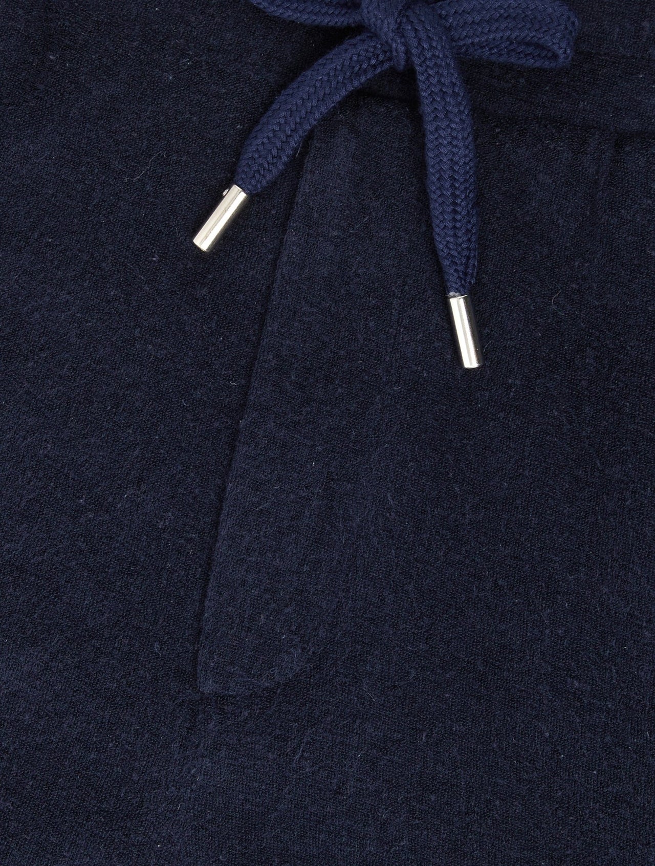 Augusto Terry Cotton Shorts - Navy Blue