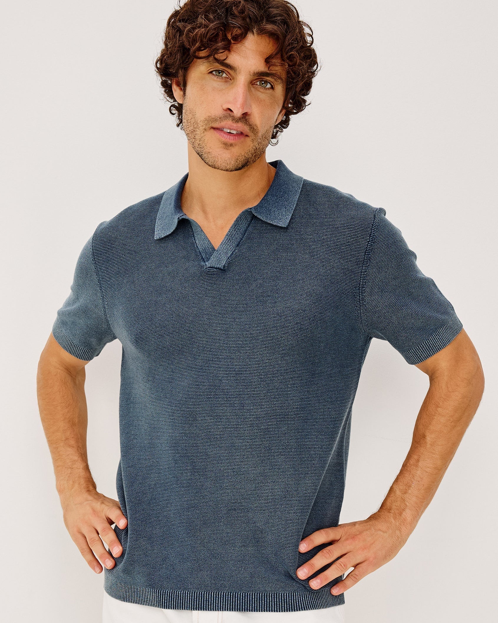 Baker Polo Shirt - Sunwashed Navy
