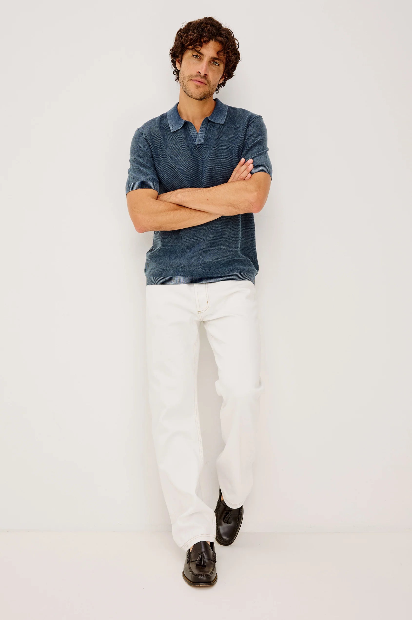 Baker Polo Shirt - Sunwashed Navy