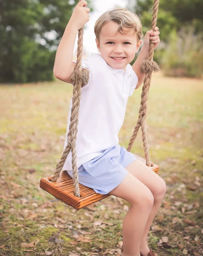 Pima Short Sleeve Polo - White
