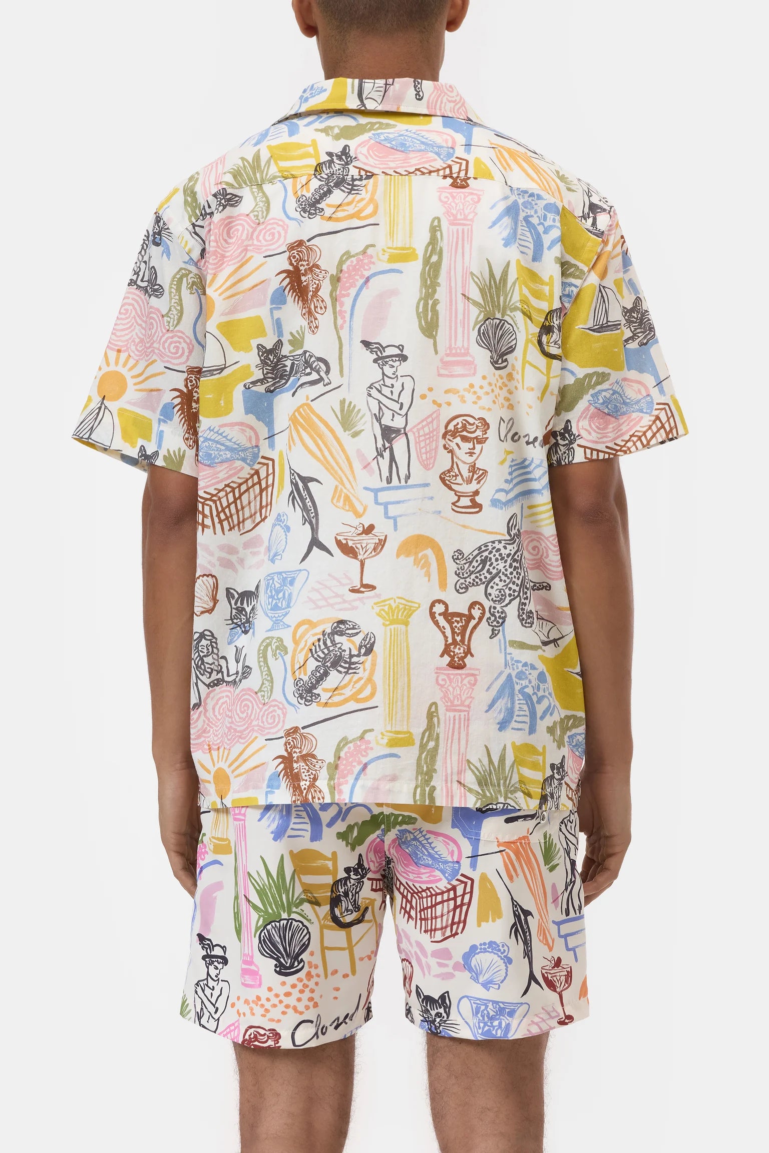 Resort Shirt With Graphic Print - Multi Color