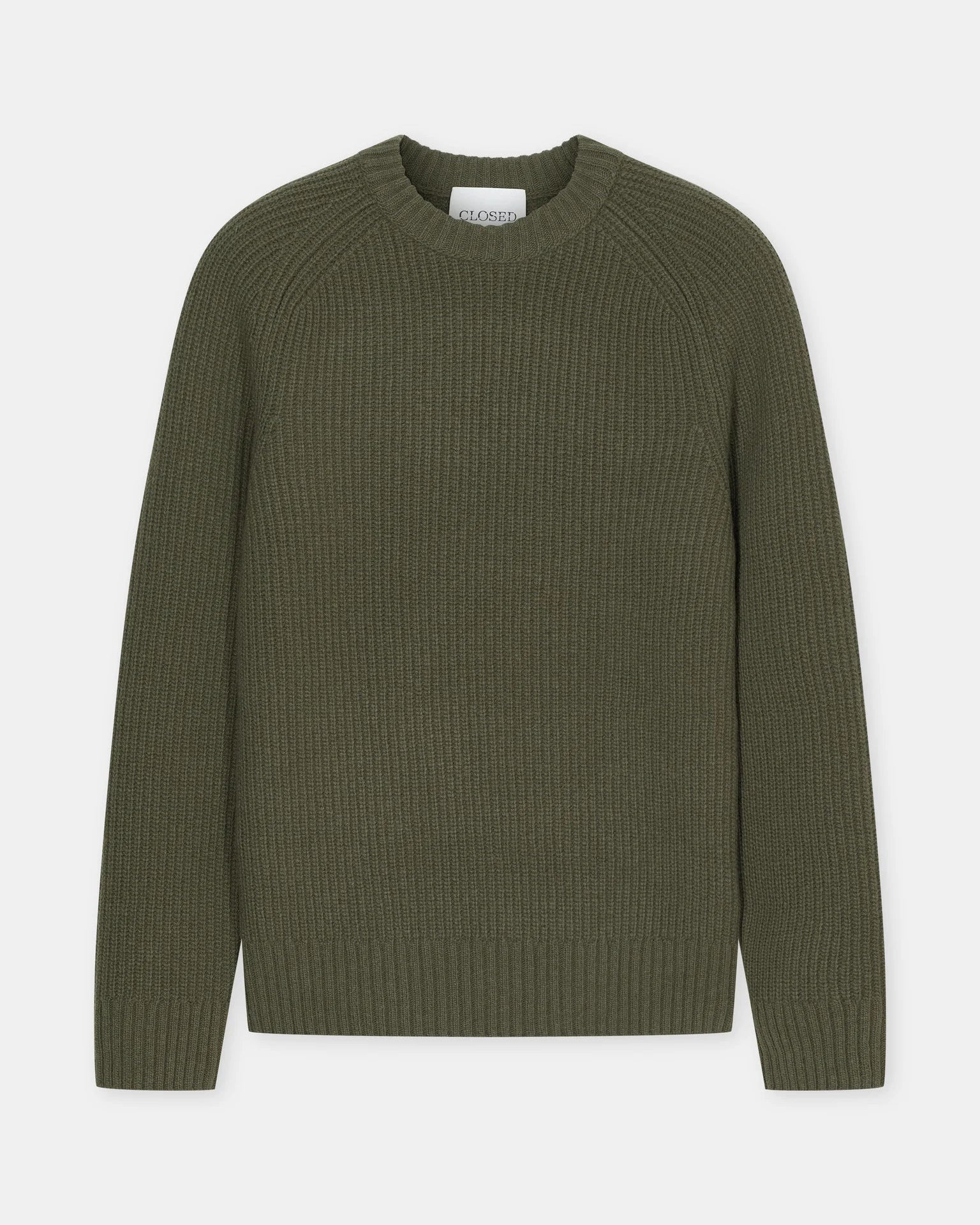 Knitted Pullover - Dark Olive Green