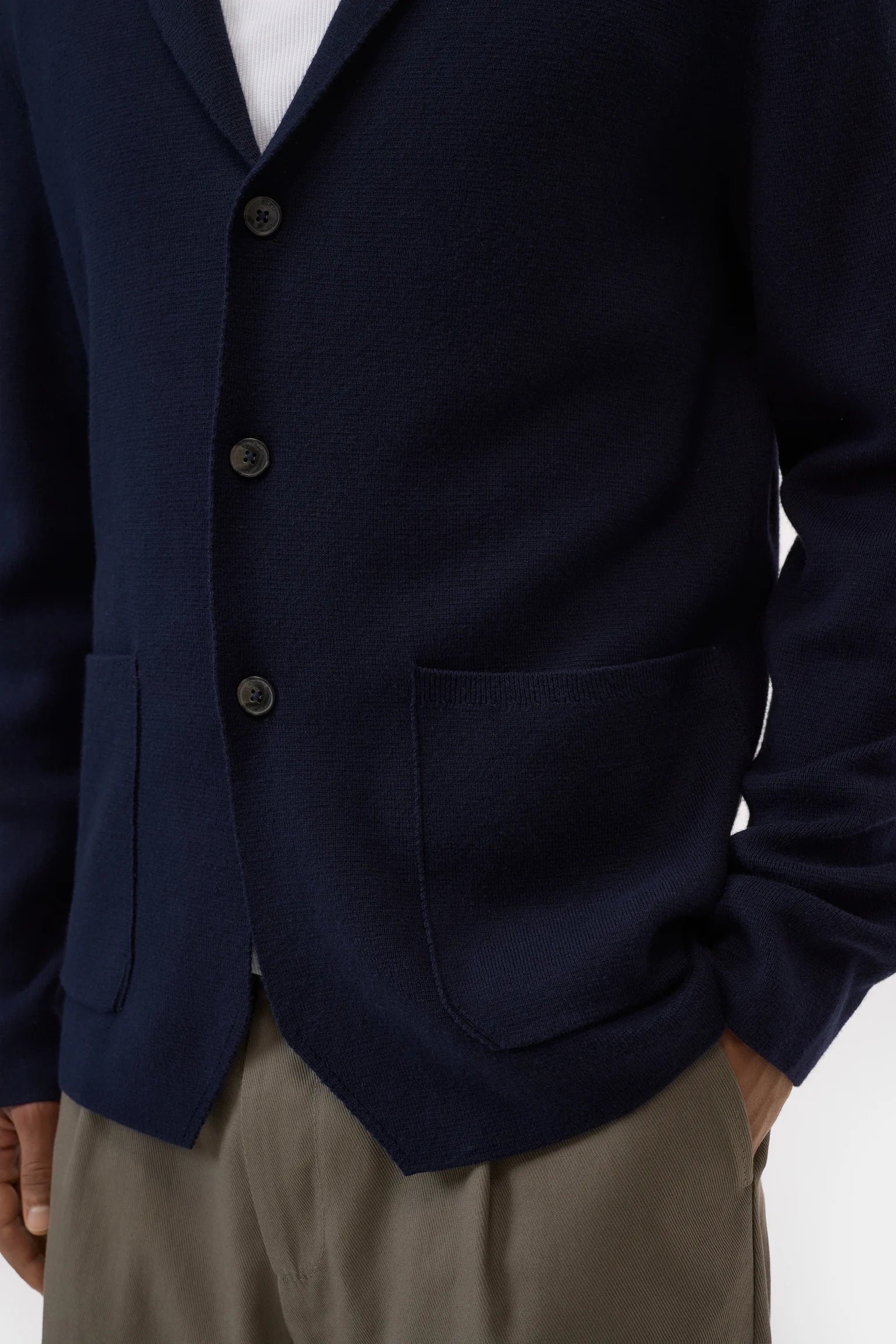 Knitted Blazer - Dark Night