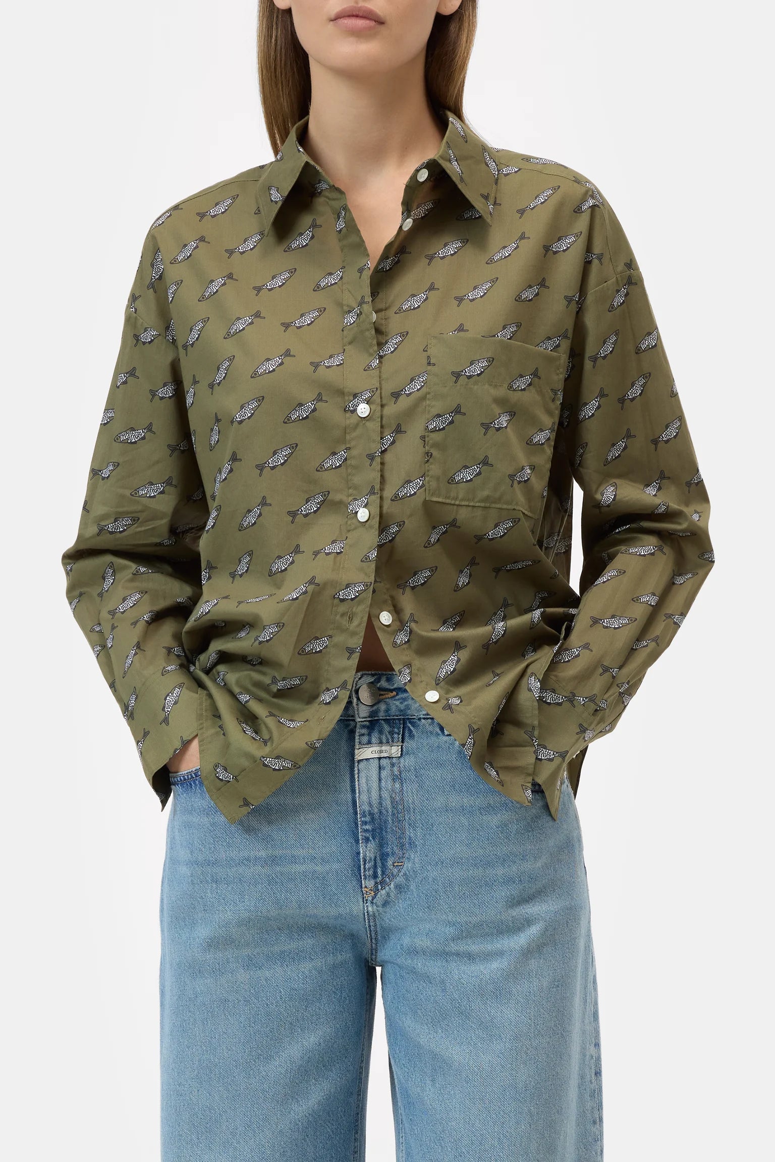 Oversized Shirt - Hunter Green