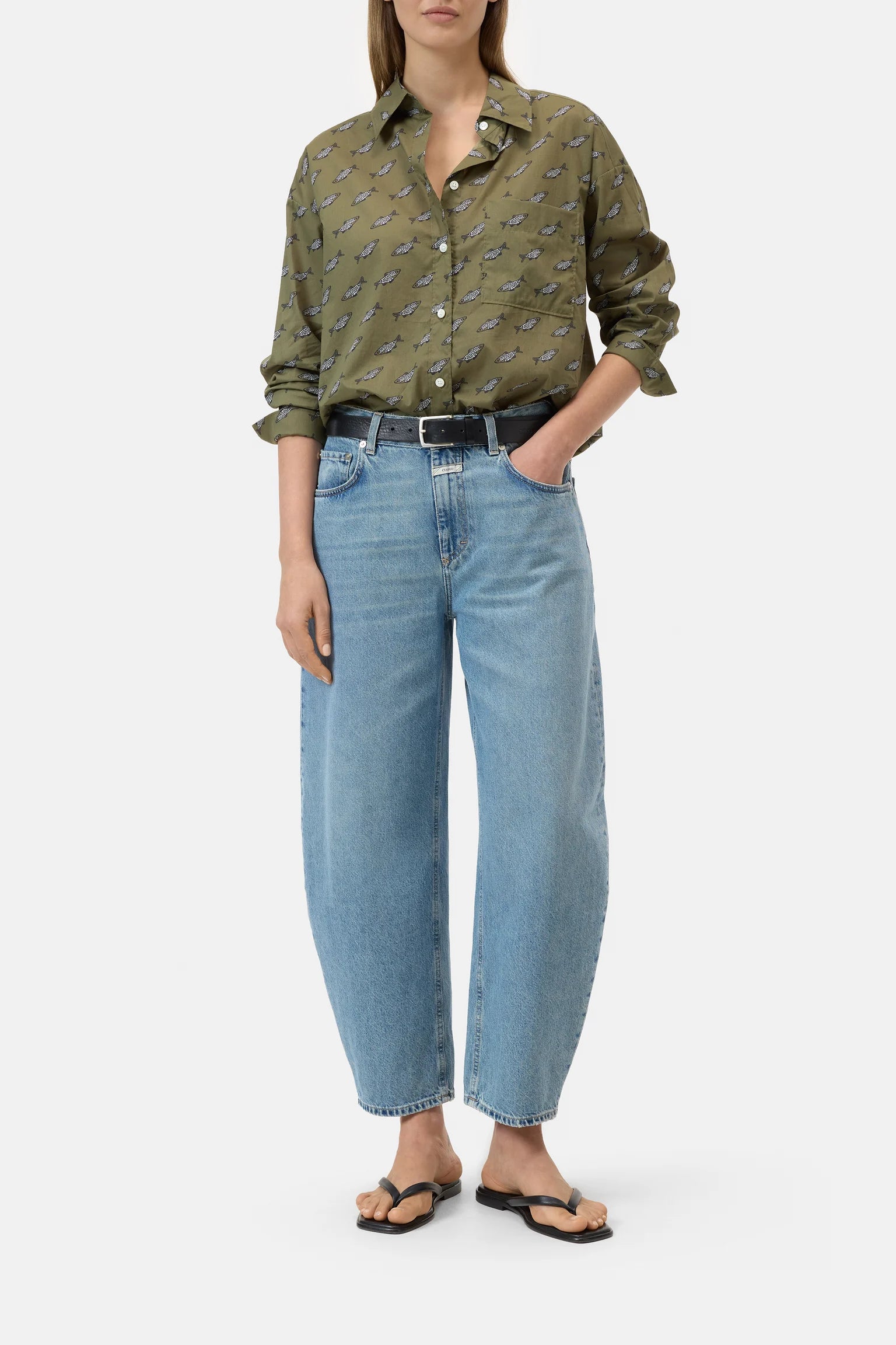 Oversized Shirt - Hunter Green