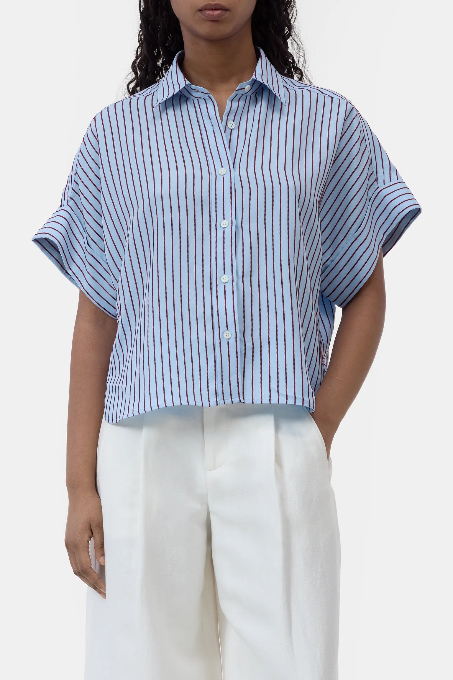Turn-up Shirt - Dove Blue
