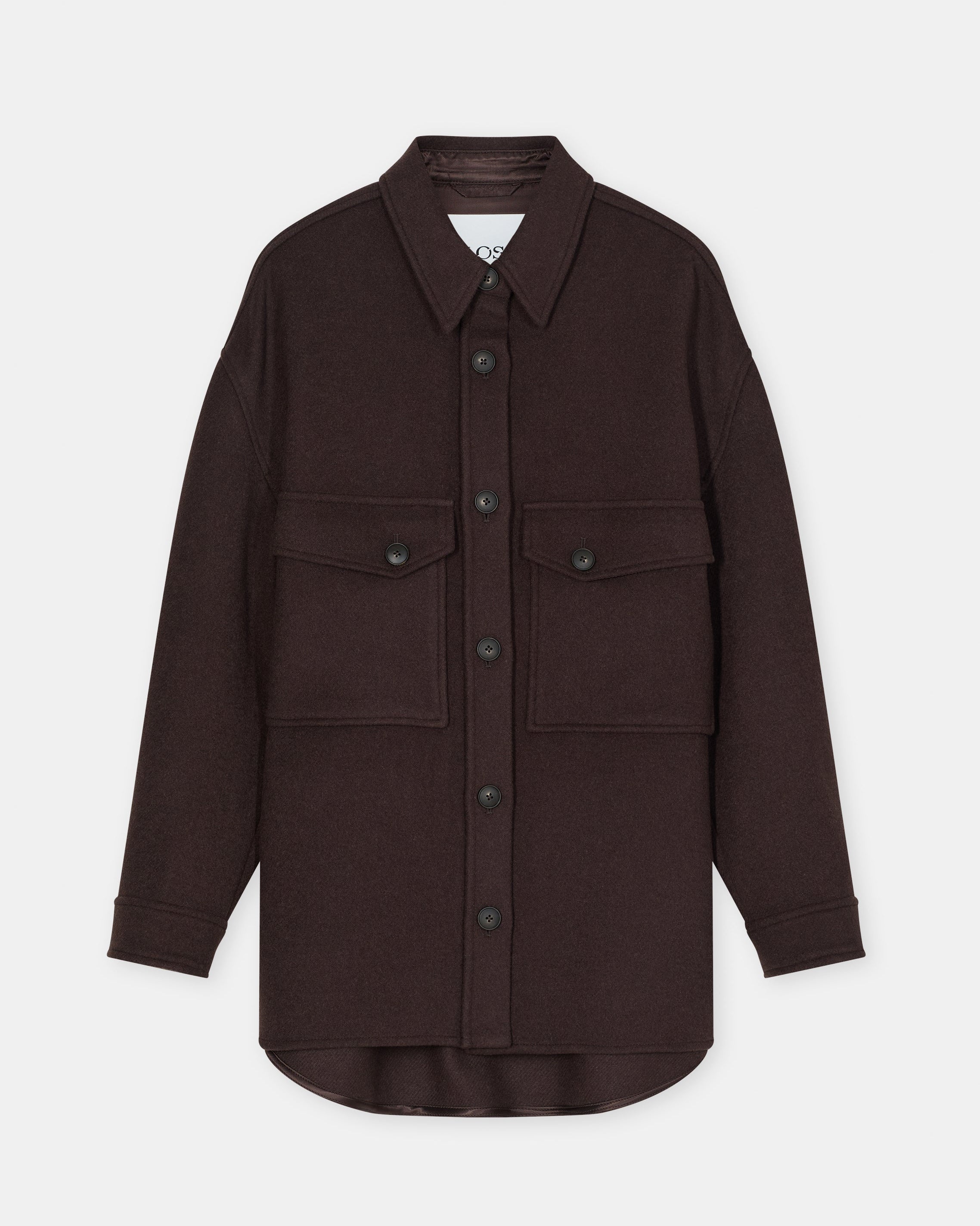 Oversize Shacket - Mahagony Brown