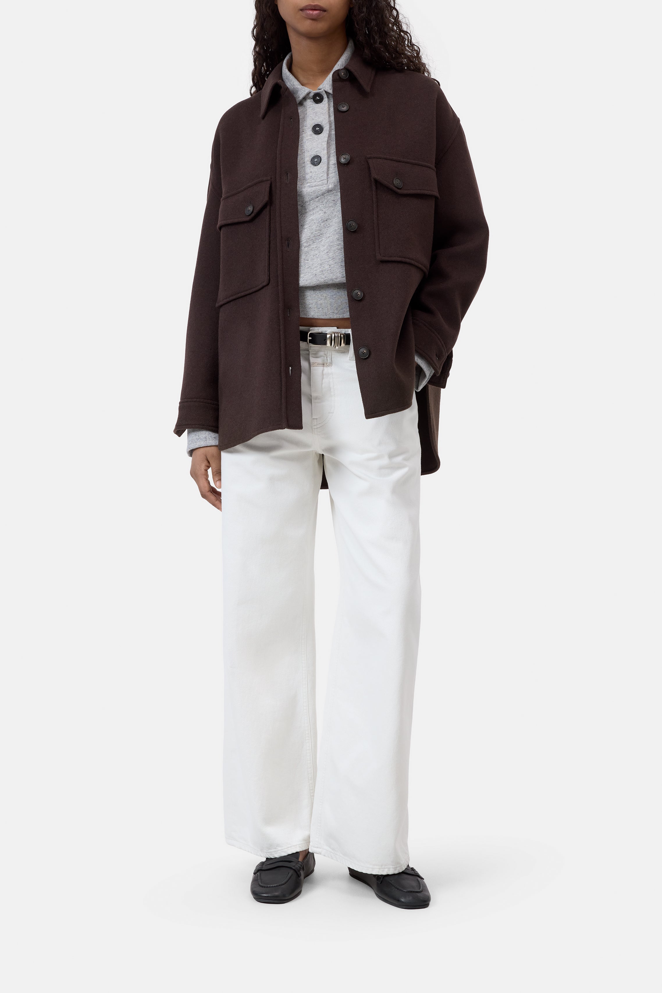 Oversize Shacket - Mahagony Brown