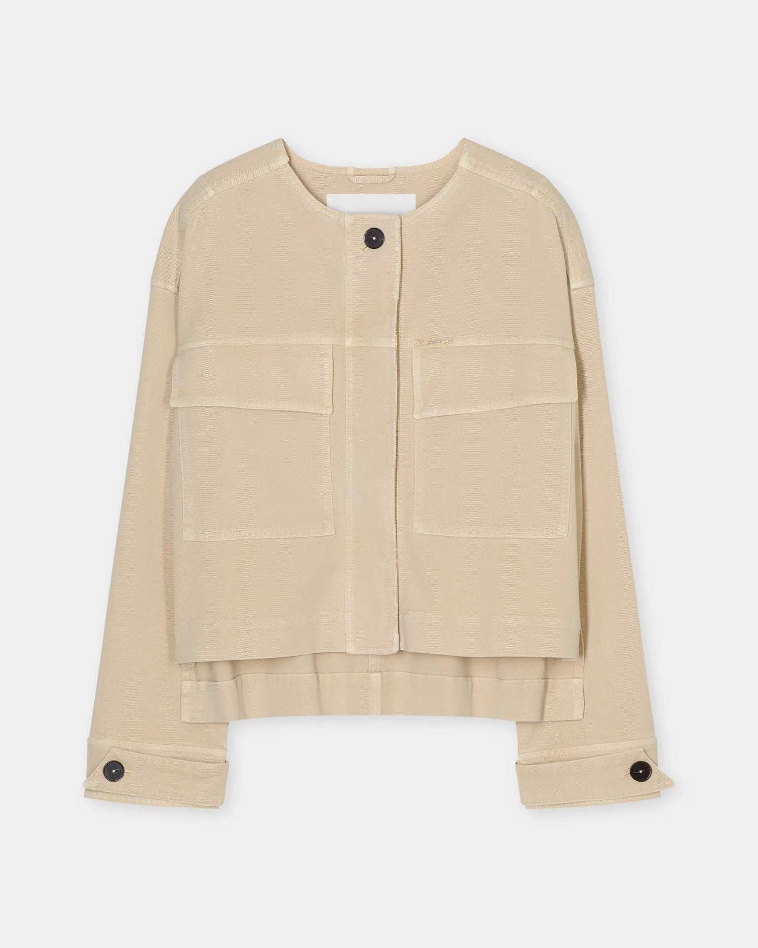 Cropped Utility Jacket - Camel Beige