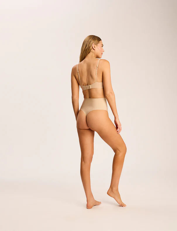Zone Smoothing Thong - Beige