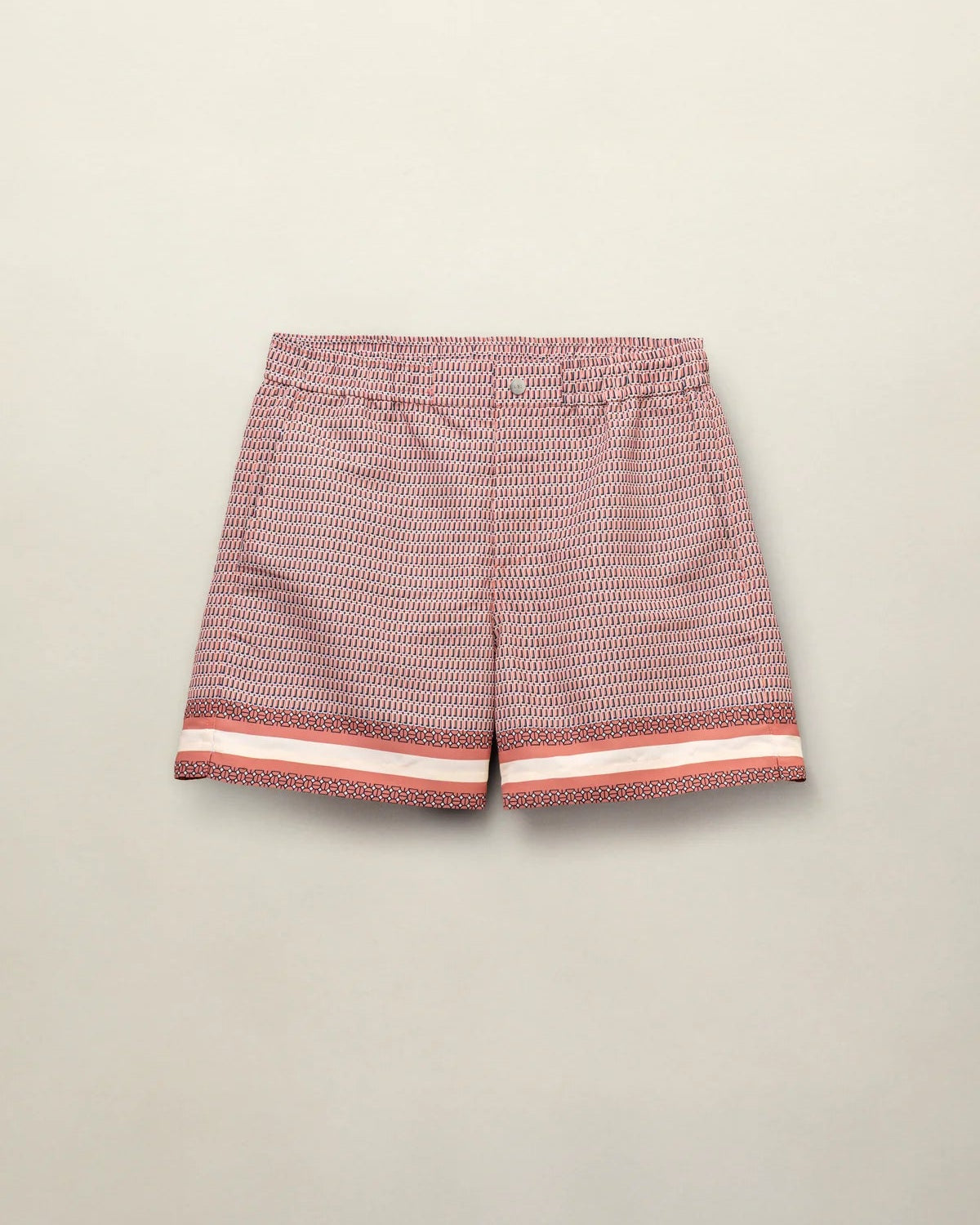 Berkeley Border Printed Swimshort - Rose