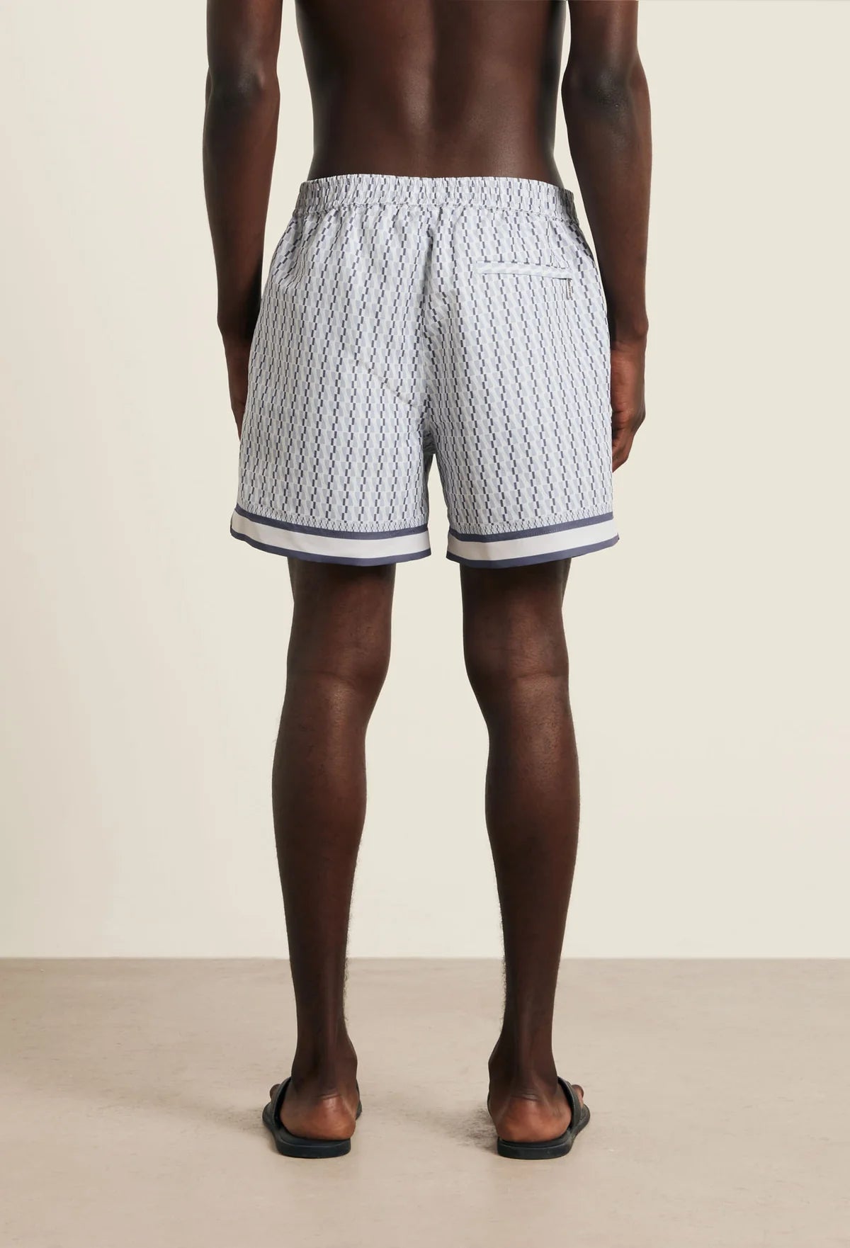 Galliano Border Swimshort - Powder Blue