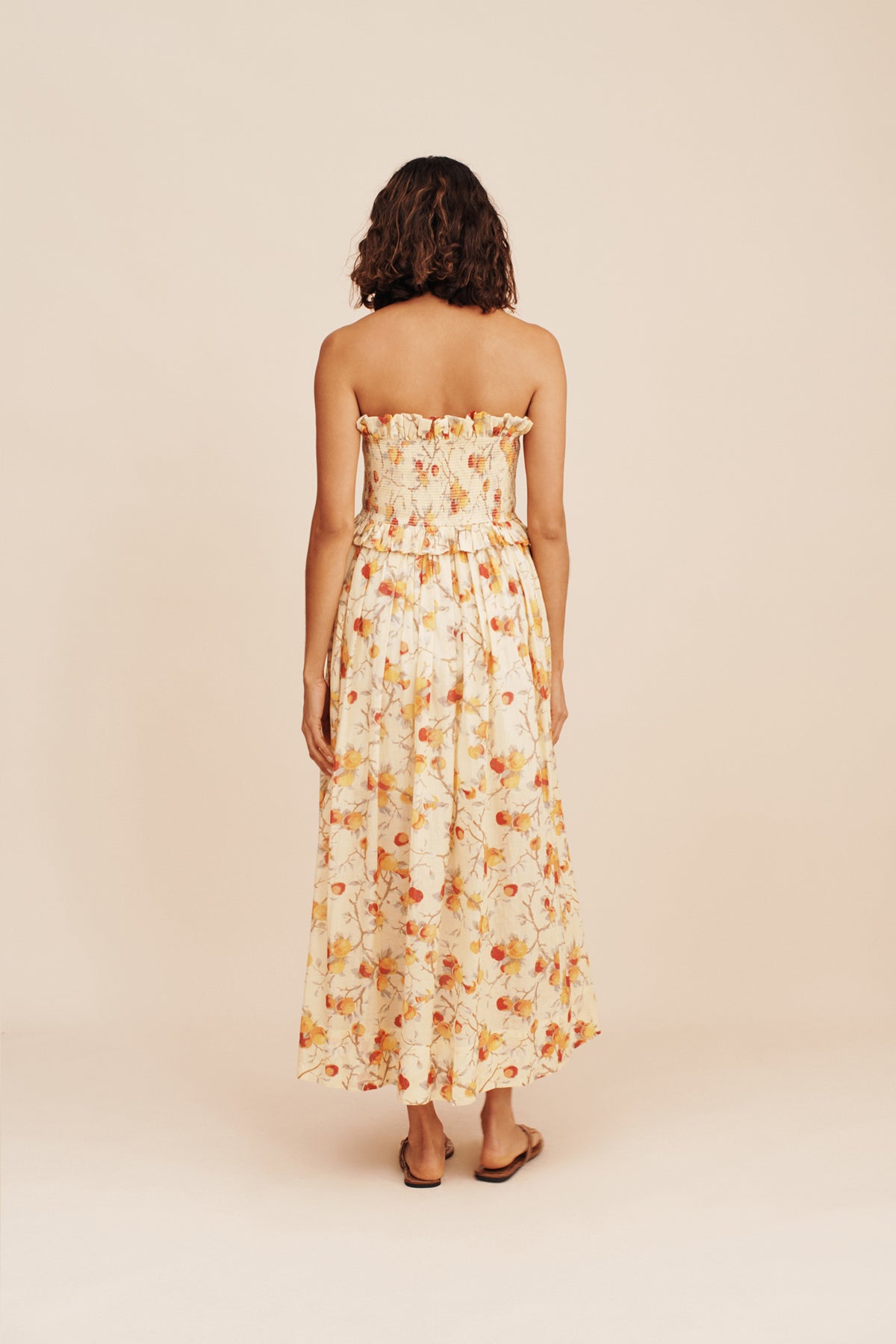 Coby Strapless Dress - Citrus Floral