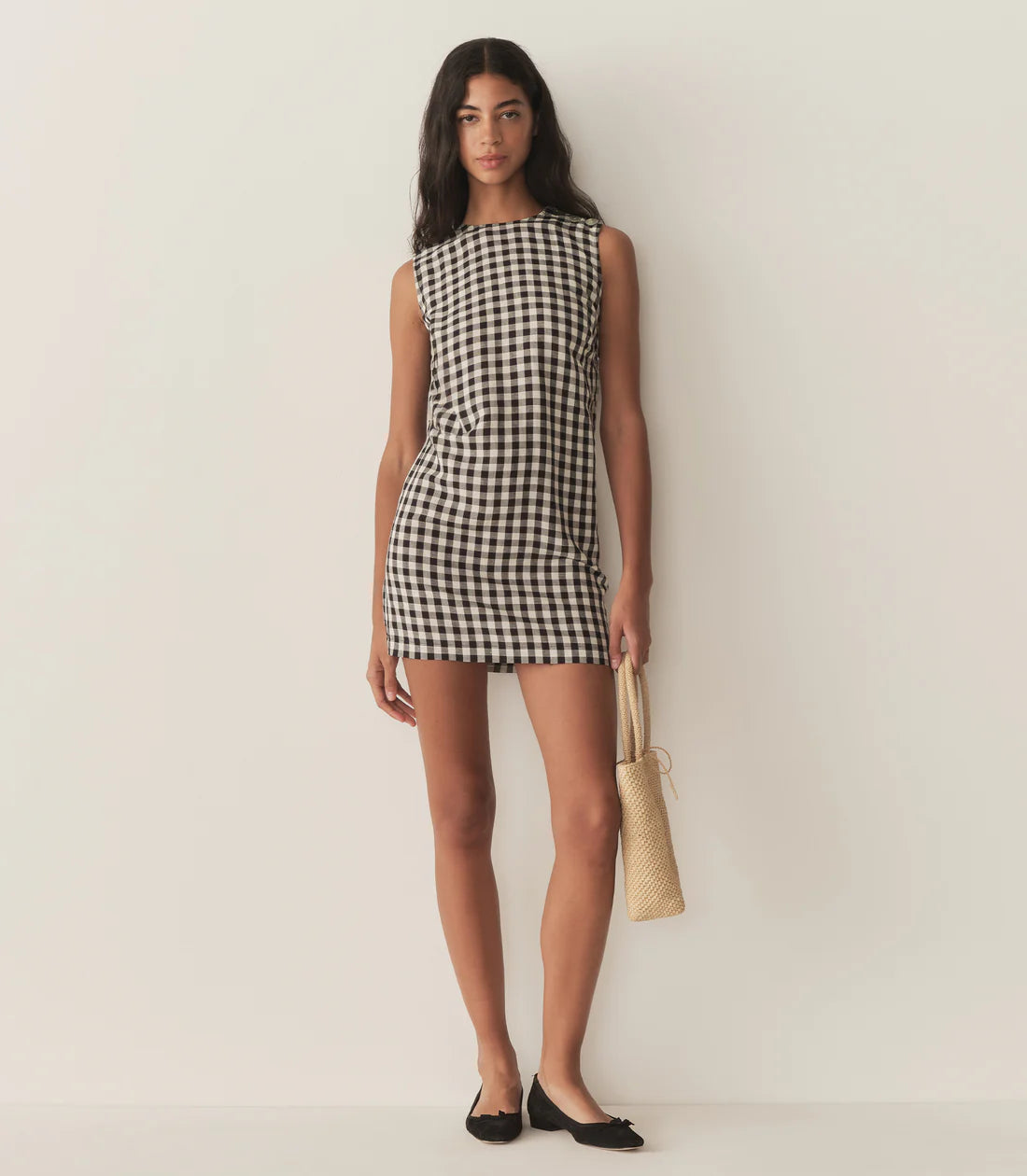 Coralie Dress - Black Marilyn Gingham