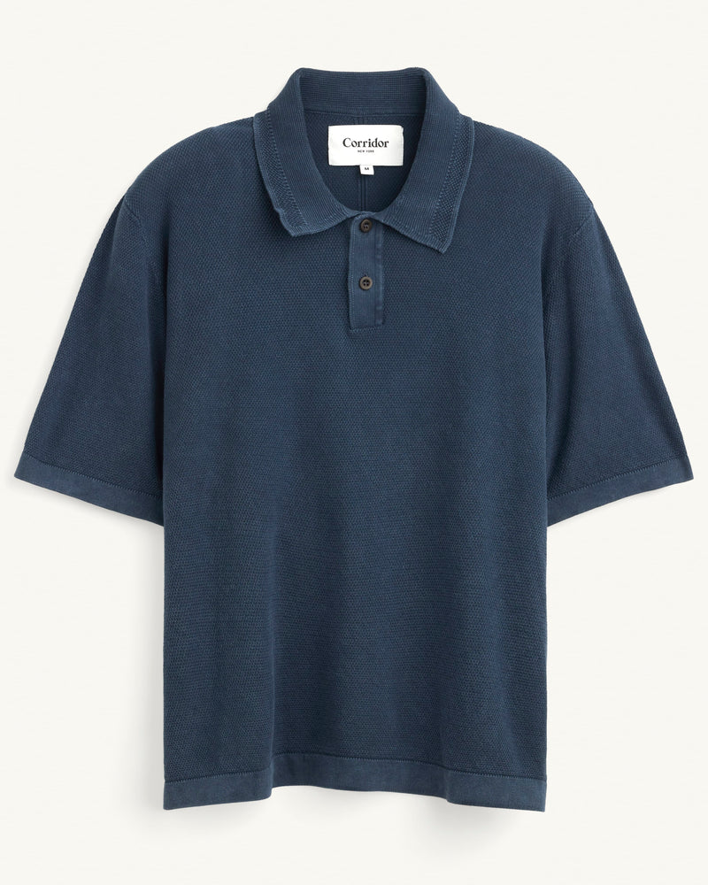 Knit Polo - Navy