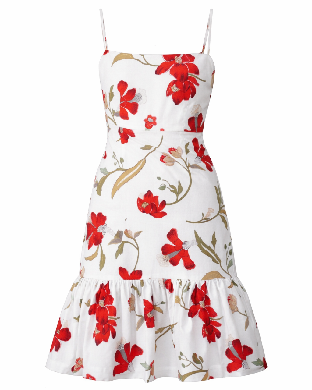 Georgia Dress - Red Hibiscus