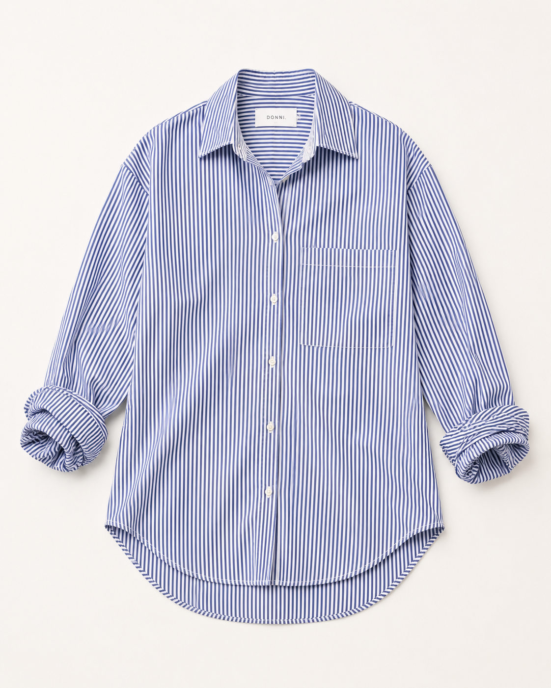 The Stripe Pop Shirt - Navy