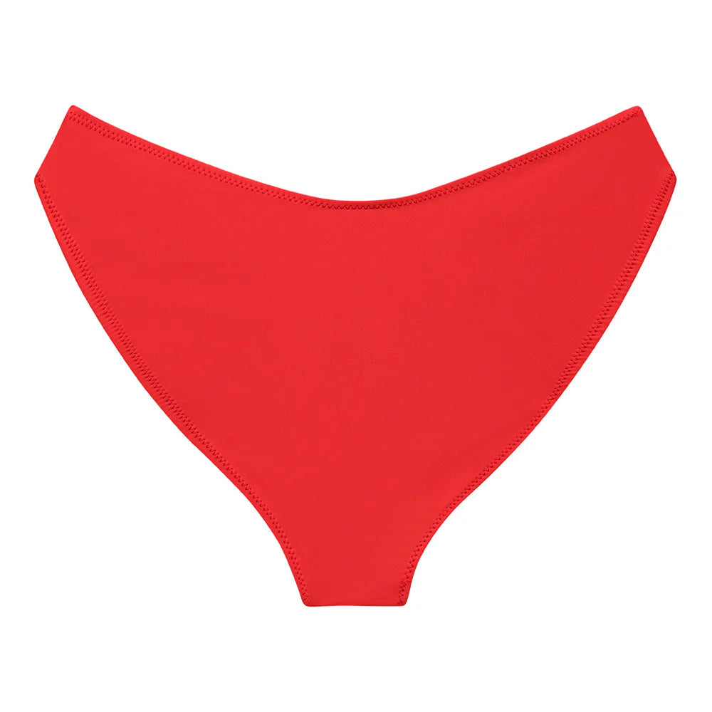 Cherry Added Coverage Lulu (Zig-Zag Stitch) Bikini Bottom
