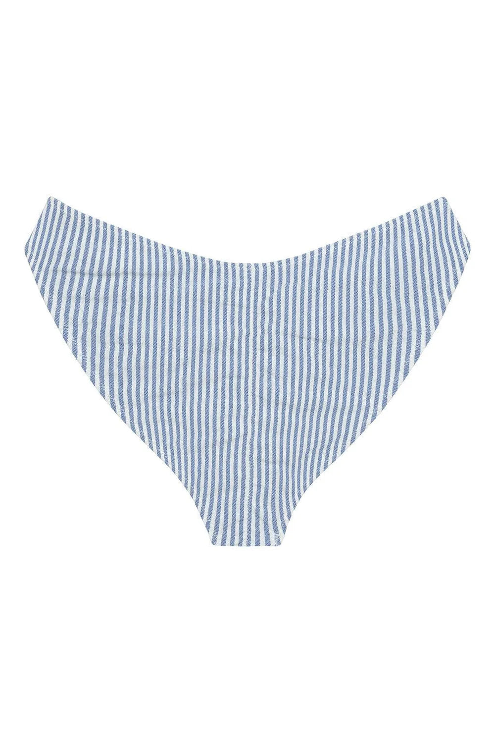 Classic Blue Stripe Added Coverage Lulu Bikini Bottom