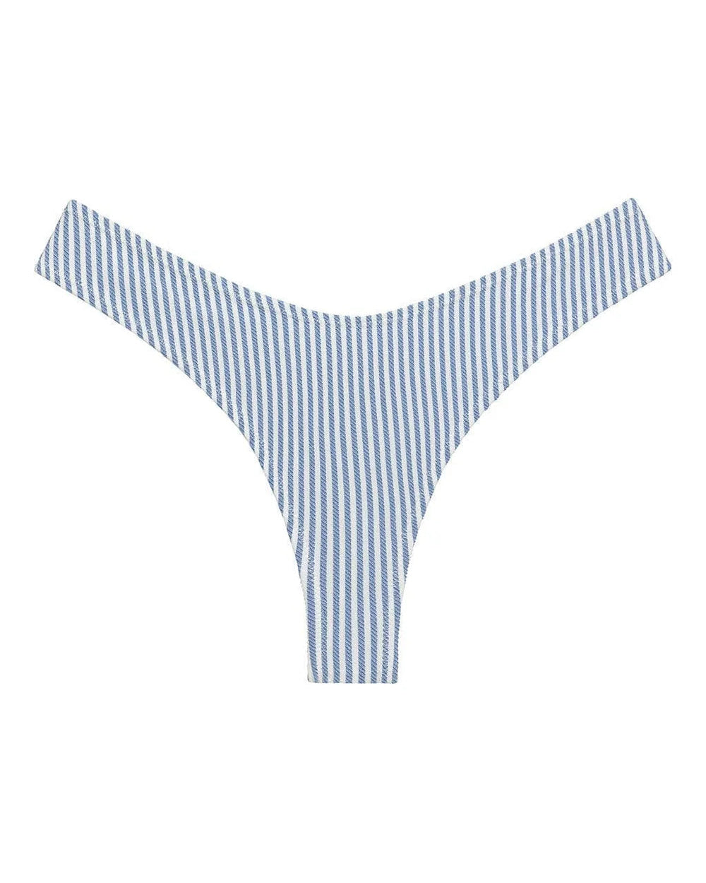 Classic Blue Stripe Added Coverage Lulu Bikini Bottom