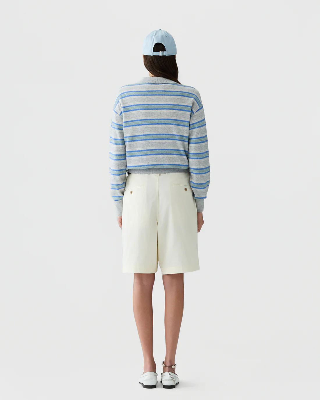 Collegiate Stripe Polo - Stone Combo