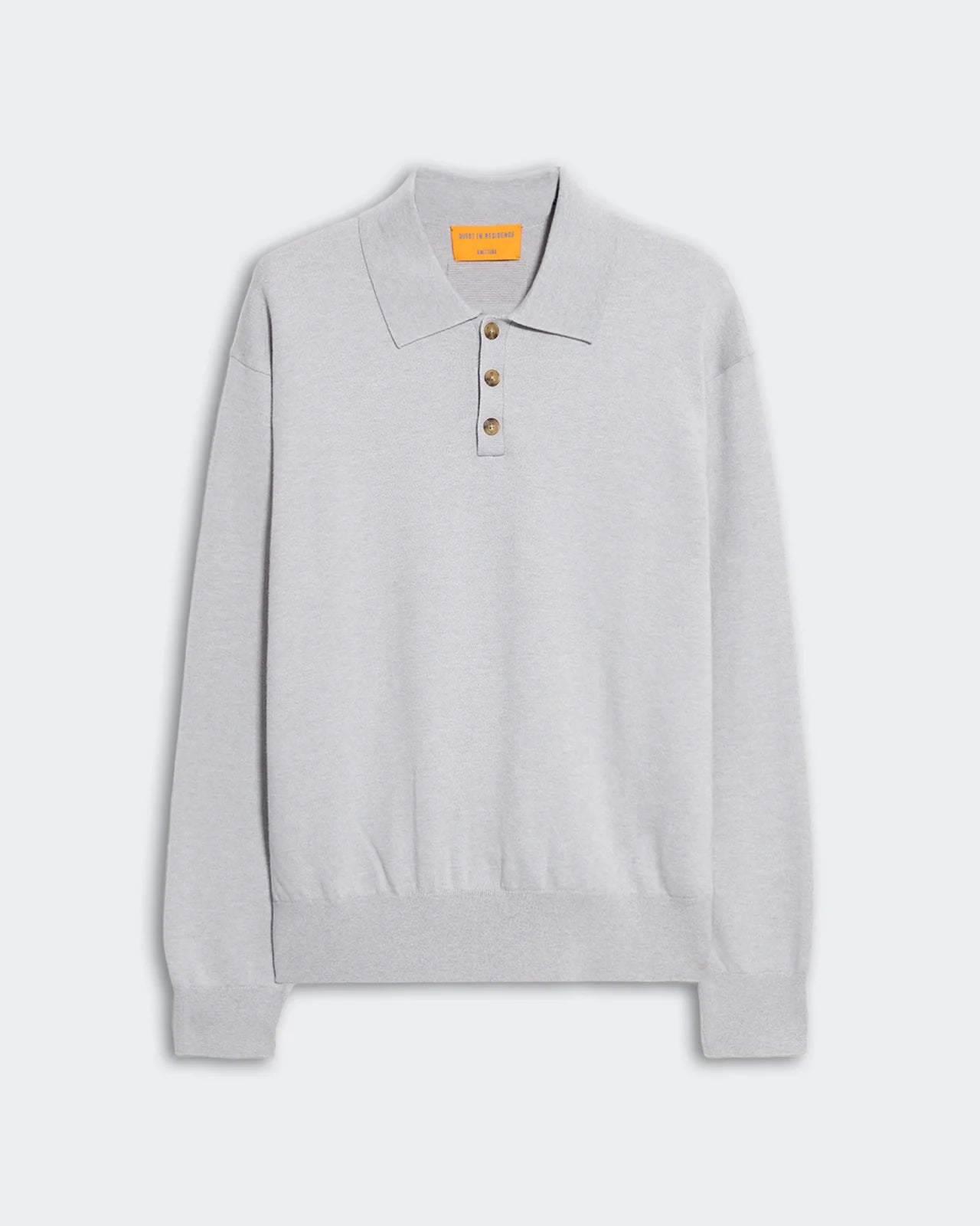 Allday Polo in Cotton Cashmere - Stone