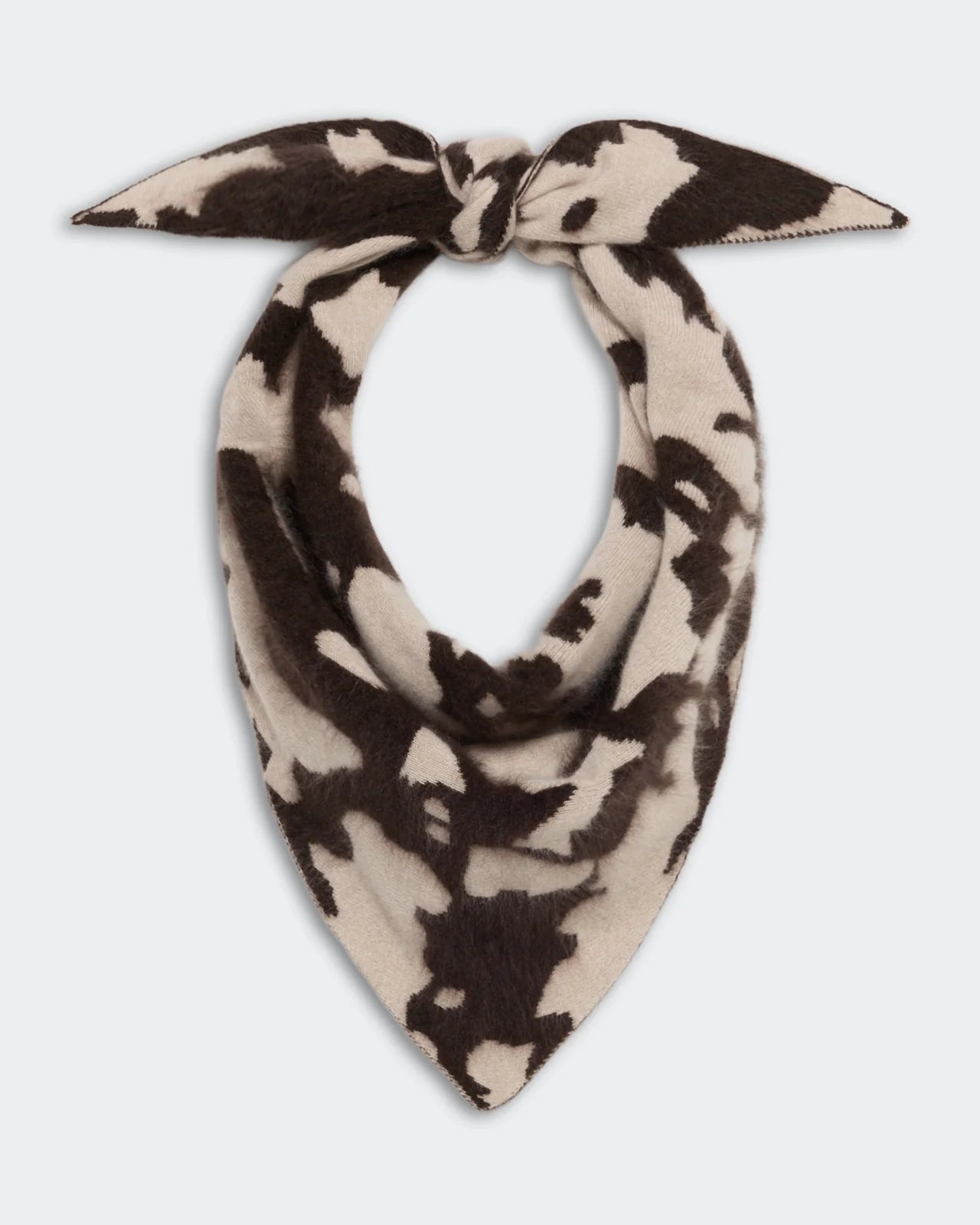 Grizzly Cowhide Wild Rag - Oatmeal/Burnt Cocoa