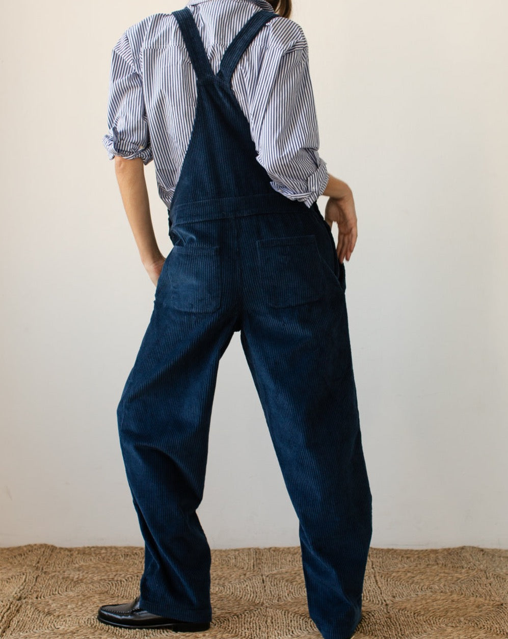 Cord Overall - Navy