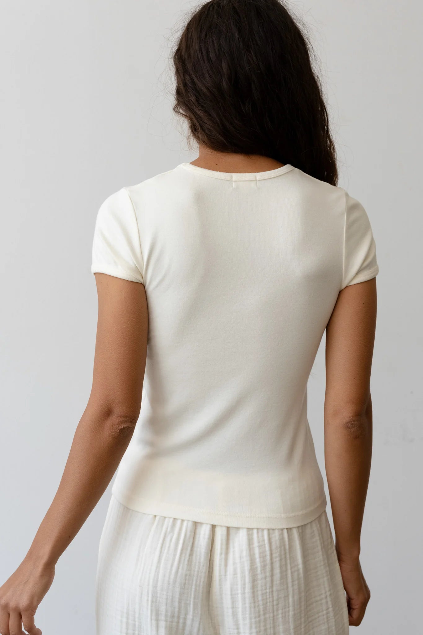 The Baby Rib Baby Tee - Creme