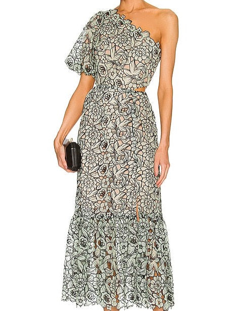 chinese dress ladies The Alina Maxi Dress in Arctic Blue main image 1