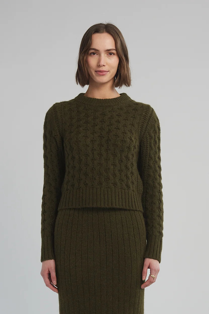 Amara Sweater - Dark Olive