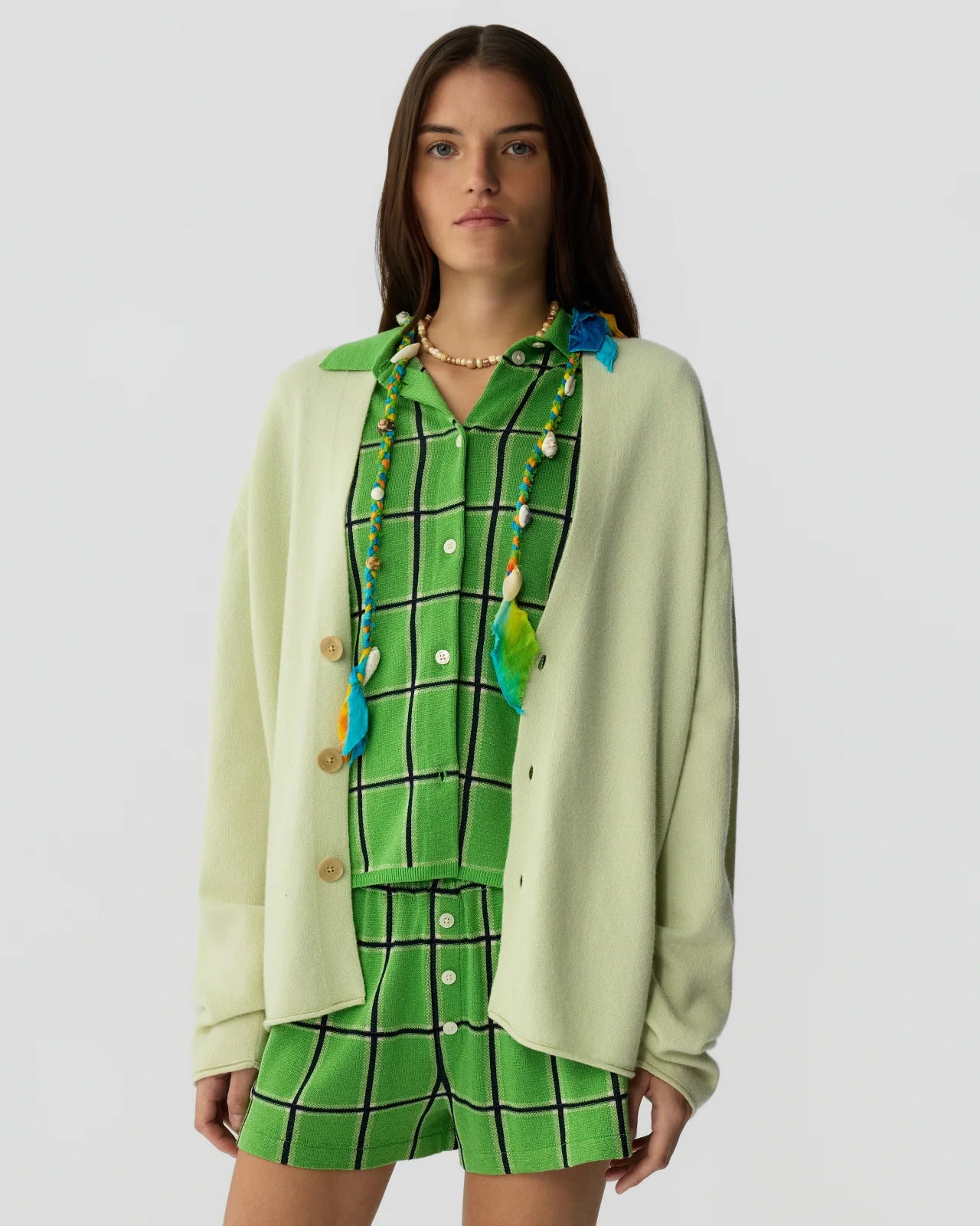 Everywear Cardigan - Limewash