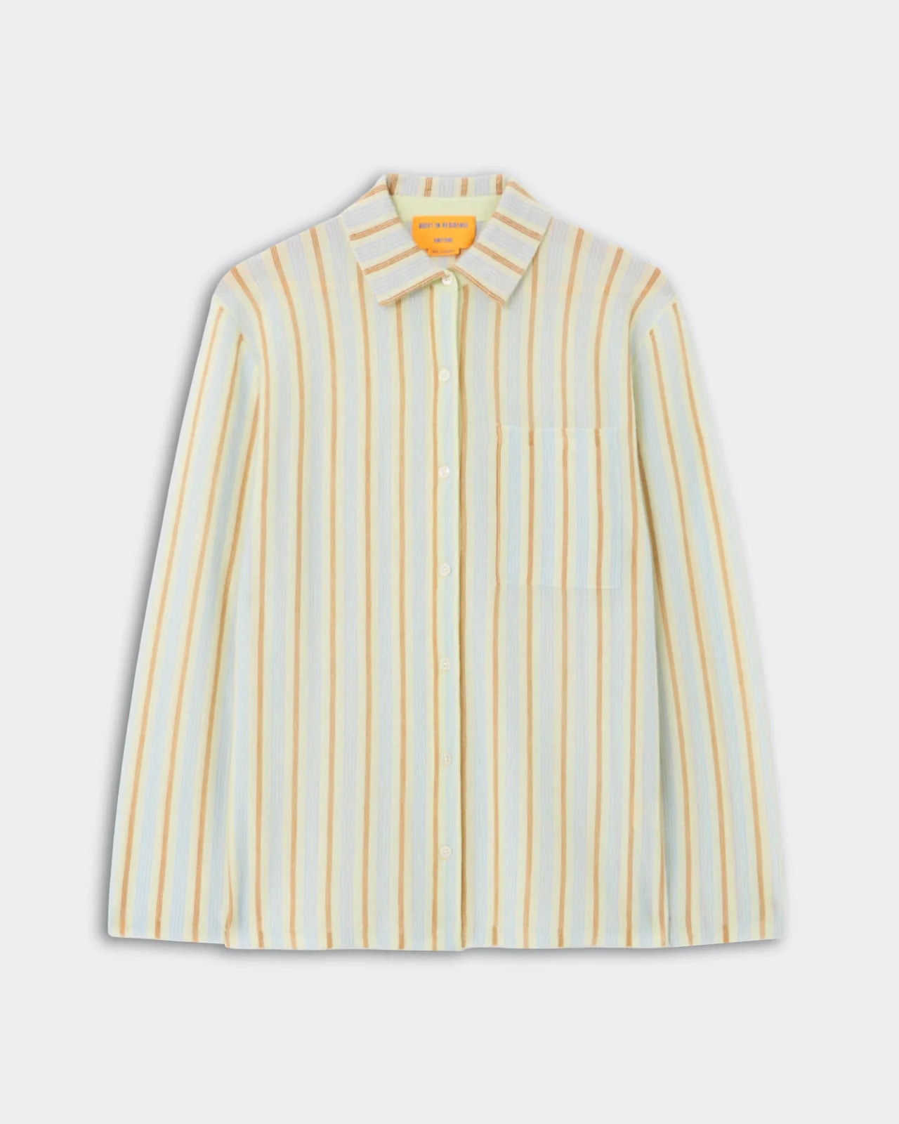 Fine Stripe Showtime Shirt - Limewash Combo