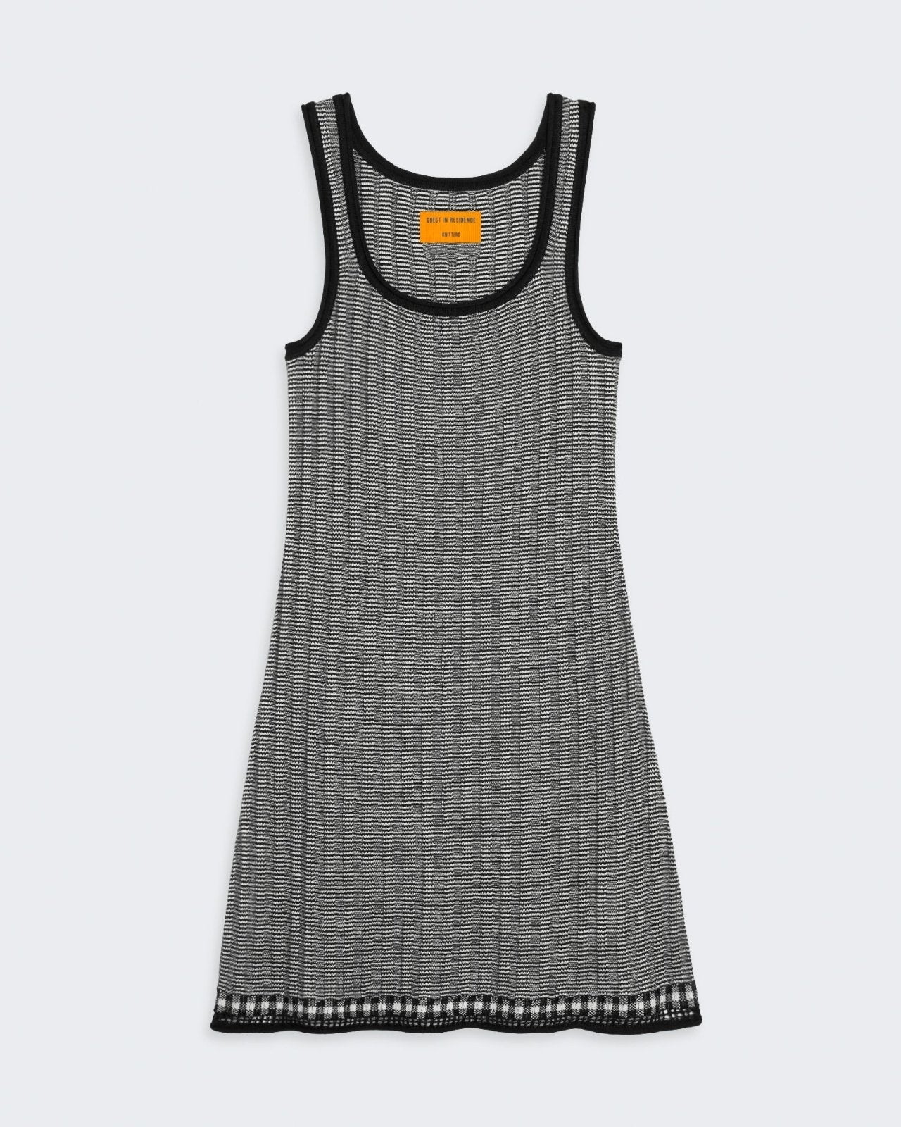 Fine Stripe Tank Dress - Midnight/Cream