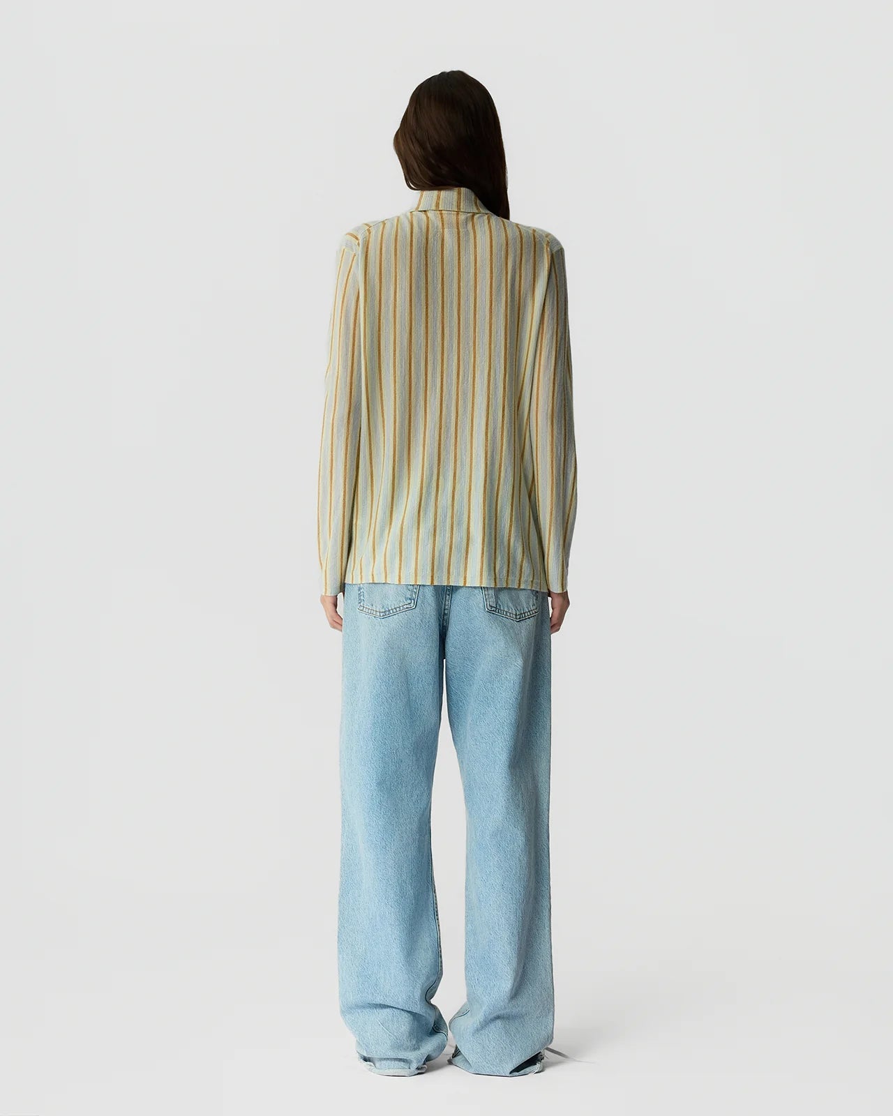 Fine Stripe Showtime Shirt - Limewash Combo