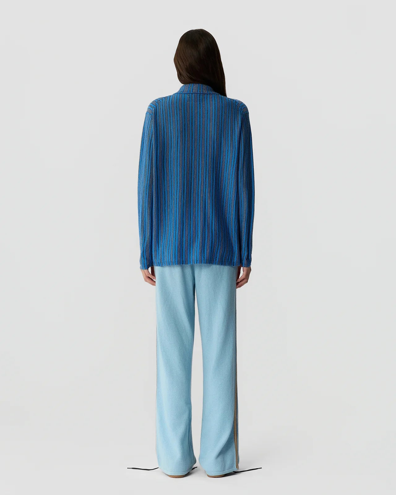 Fine Stripe Showtime Shirt - Sail Combo