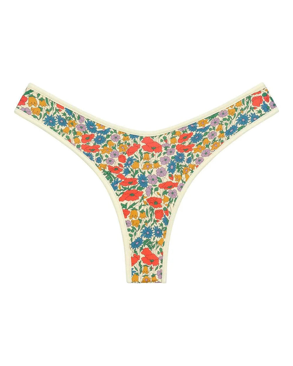 Florencia Floral Added Coverage Binded Lulu Bikini Bottom
