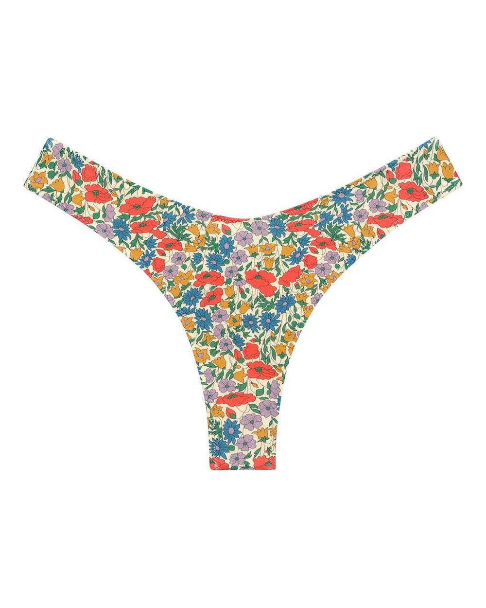 Florencia Floral Added Coverage Binded Lulu Bikini Bottom