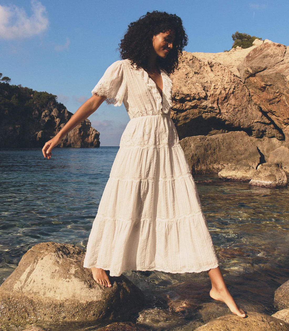 Gabriella Dress - Salt