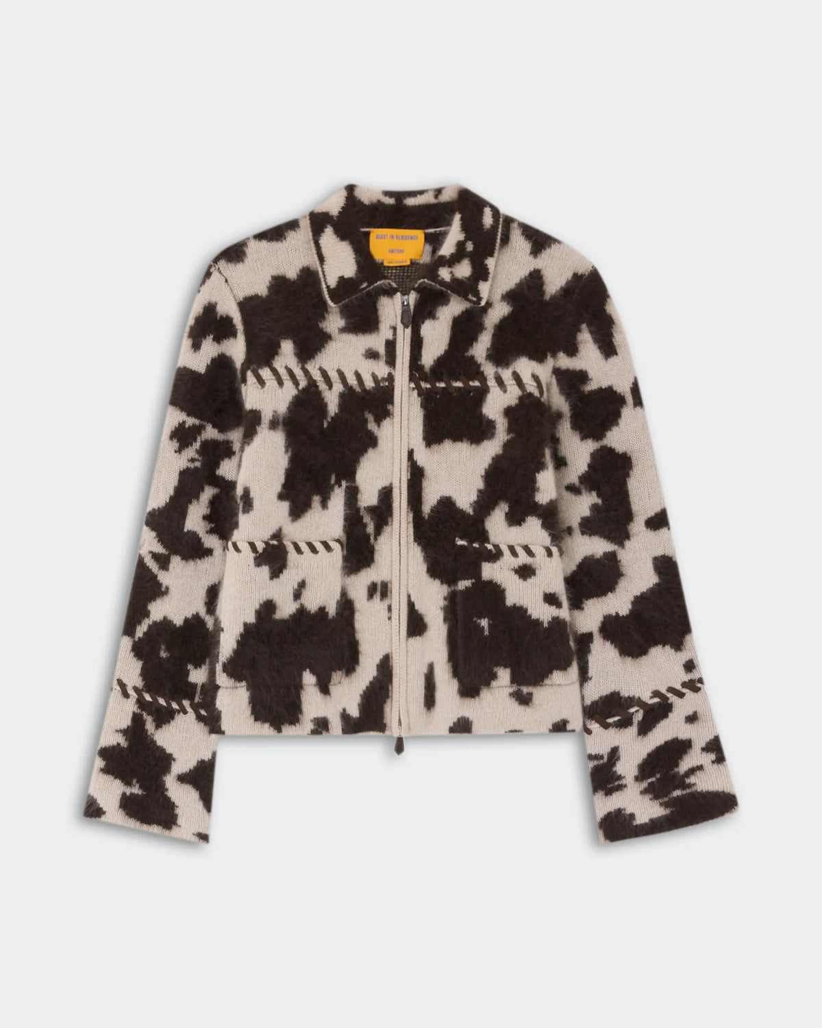 Grizzly Cowhide Jacket - Oatmeal/Burnt Cocoa